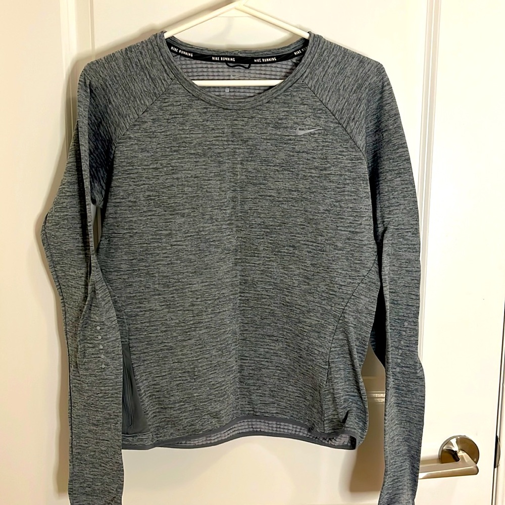 Nike Running Dri Fit Grey long sleeves size M